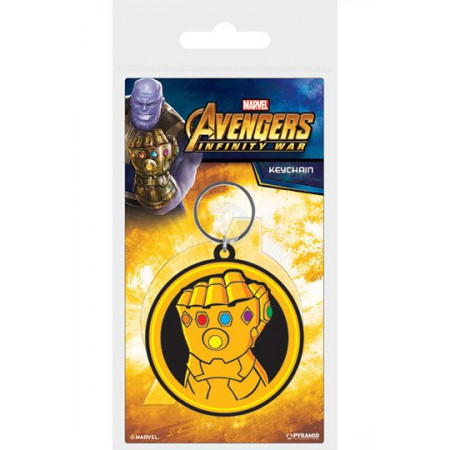 Avengers Infinity War Rubber Keychain Infinity Gauntlet 6 cm